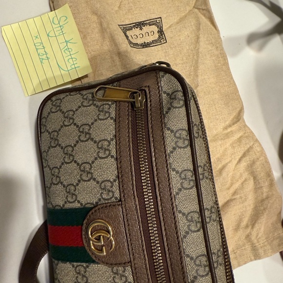 GUARANTEED AUTHENTIC*** Gucci Ophidia Belt Bag GG Coated Canvas - Picture 6 of 8